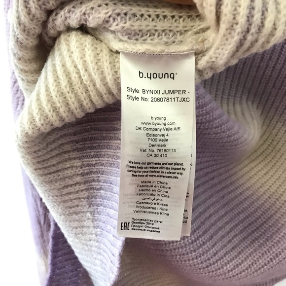 B. YOUNG PURPLE TIE DYE SWEATER - Picture 6 of 7